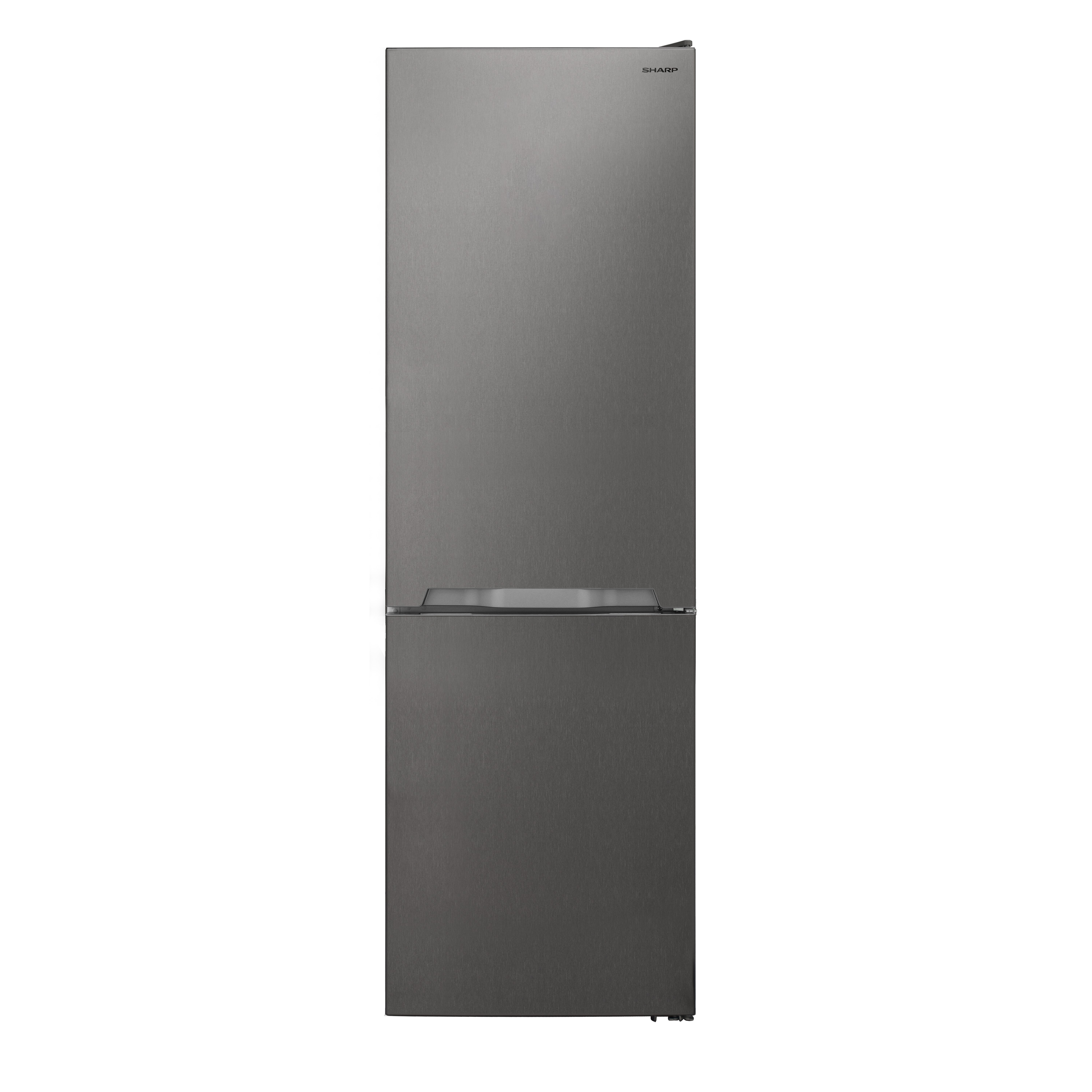 Frigorífico combi Sharp SJ-FBA09ITXPE-ES, 185 x 60 x 60 cm, No Frost, clase E, 39dB, puerta reversible, inox